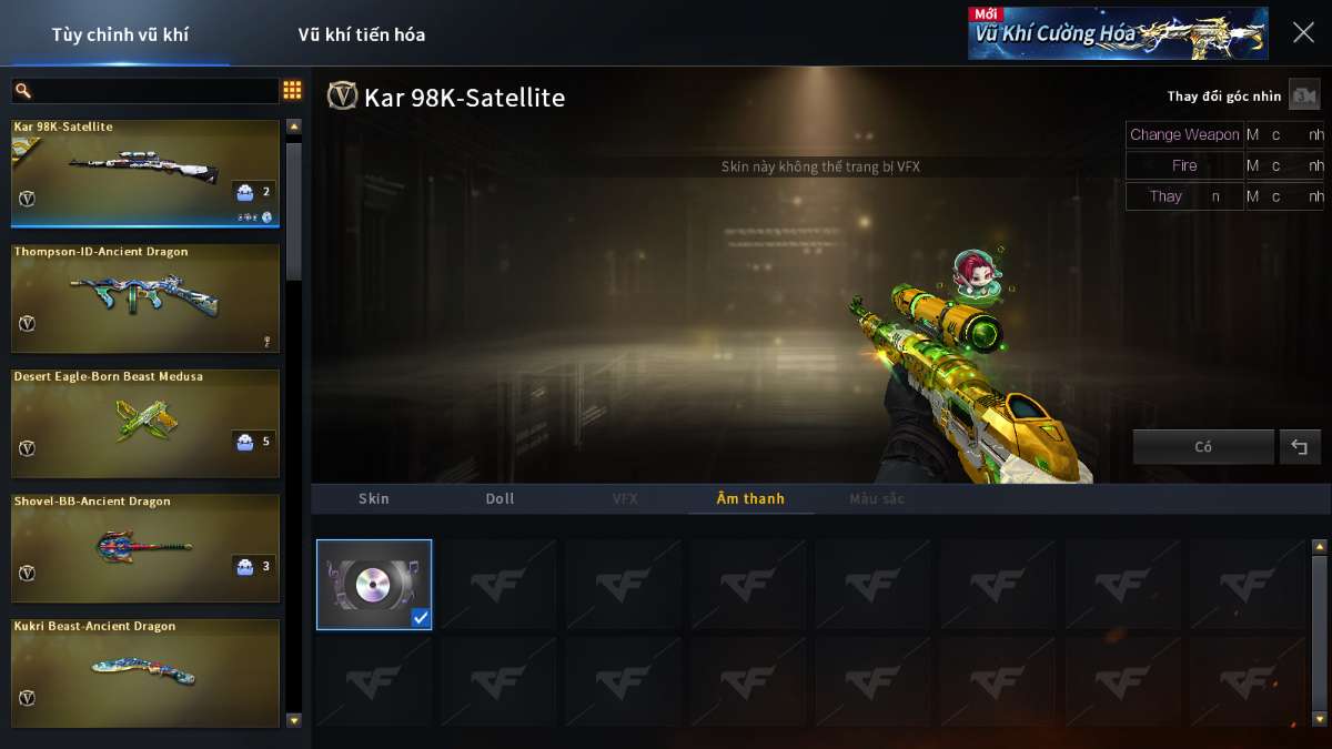 shop acc cf uy tin gia re